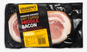 Dry Cured Middle Bacon 400g - Bacon Brands Nz
