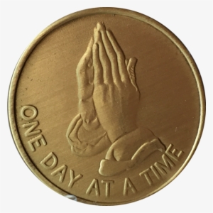 Praying Hands One Day At A Time Serenity Prayer Bronze