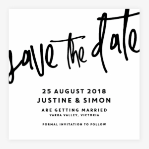 Bride Scribe Save The Date - Save The Date