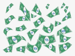 Falling Steem Cash - Clip Art