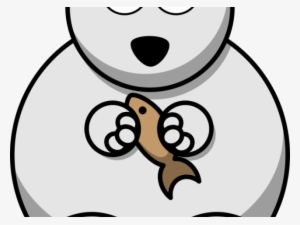 Polar Bear Clipart Winter - Cartoon Clipart Polar Bear