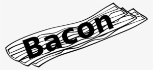 Bacon Clipart Black And White - Coloring Pages Of Bacon