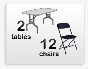 2 Tables 12 Chairs Package - Folding Chair