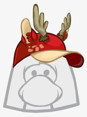 Red Deer Hat Icon - Club Penguin Optic Headset