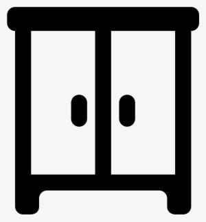 This Icon Is Square In Shape With Two Doors On Front - Wardrobe Icon Png