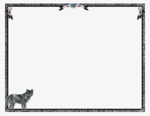 Native-wolf - Wolf Frame Png