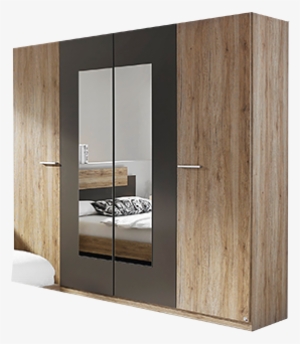 Hamburg Wardrobes Range - Schlafzimmer-set Mit Bett 180 X 200 Cm Eiche Sanremo