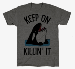 Keep On Killin' It Whale Mens T-shirt
