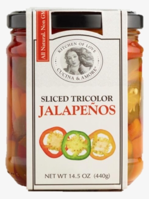 Cucina & Amore Sliced Tricolor Jalapenos, 14.5