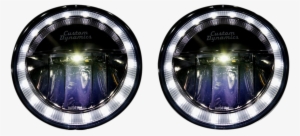 Custom Dynamics 4 1/2" Black Led Truebeam Halo Front - Light-emitting Diode