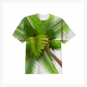 Shop Palm Cotton T-shirt By Hugoletwerk - Palm Tree Transparent Png