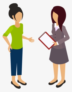 Two Business Woman Chatting Away Together With Some - Clipart Woman Business