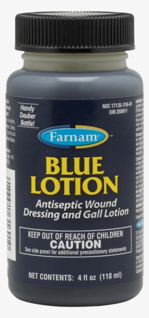 4 Oz - Farnam Blue Lotion Antiseptic Wound Dressing &