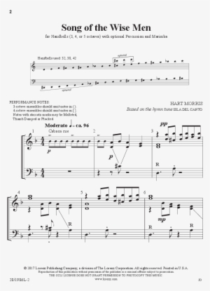 Song Of The Wise Men Thumbnail - Sheet Music