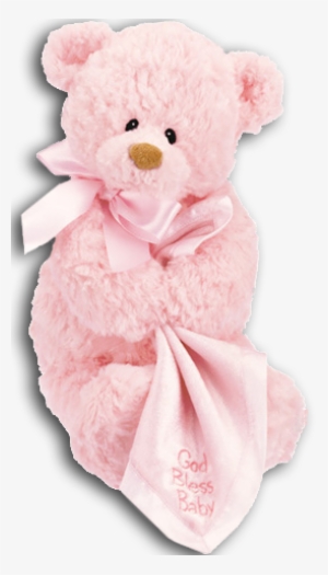 Baby Gund God Bless Baby "faith" Musical Pink Teddy - Baby Bears