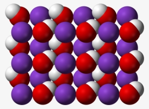Potassium Hydroxide Xtal 3d Vdw - Potassium Hydroxide 3d