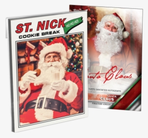 Santa Claus Comes To Town To Sign His Topps Cards - Santa Claus