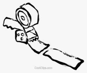 Tape Gun Royalty Free Vector Clip Art Illustration - Illustration