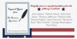 Copywork Quotes From 11 Patriots - Social Quotes From American Revolution