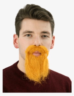 Fluffy Ginger Self Ahdesive Beard Ideal For Scottish - Jokers Masquerade Black Vicar Moustache