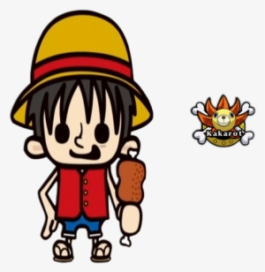 Luffy Chibi Panson Works One Piece Dessin Goodie Souriant - One Piece . Pansonworks Luffy Big Sticker