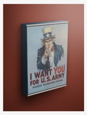 Poster Matte Poster Satin Poster Gloss Museum Wrap - Want You For Us Army