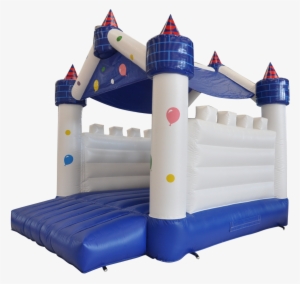 Choose One Of Our Castles, Our Awesome Service And - Bouncy Castle Blue And White