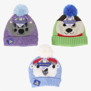Winter-hats Kids Polar Extreme Fleece Lined Pom Animal - Beanie