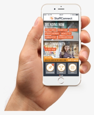 Staffconnect App Iphone 6 Gold - Internal Comms App