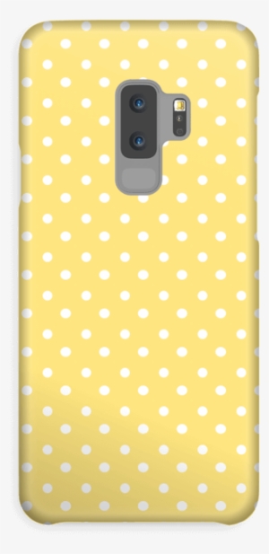 Yellow And White Dots Case Galaxy S9 Plus - Polka Dot