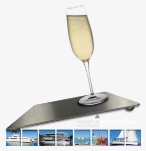 Anti-spill Wine Glasses For Boats, Sailboats, Pontoons, - Royal Stabilis Attractive Magnetic Stainless Steel