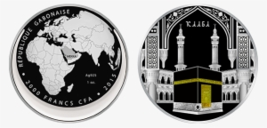 Coin Kaaba Silver Proof 1 Oz Gabon 2000 Francs Cfa - Fresh Water On Earth