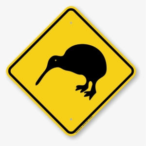 Kiwi Xing Road Sign - New Zealand Kiwi Road Sign
