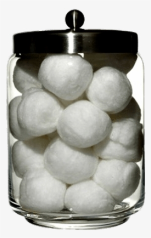 Cotton Balls In Glass Jar - Cotton Balls Container