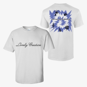Blue Lovely Creature White T-shirt - Shirt