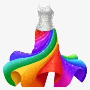 Sparkly, Twirly Rainbow Dress - Rainbow Dress Long