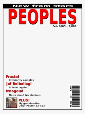 people magazine template