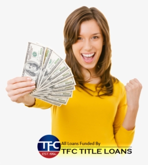 What Is A Title Loan - Girl With Money Png