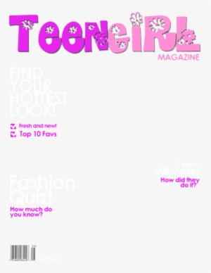 blank magazine cover template