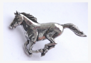 Running Horse Hand Made In Uk Pewter Lapel Pin Badge