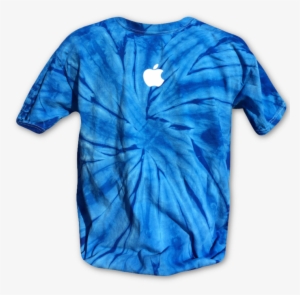 Blue Tie Dye Apple T Shirt - Tie-dye