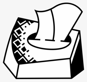 Vector Illustration Of Facial Tissue Kleenex Box - Kleenex