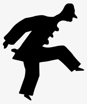 Silhouette Drawing Pantomime Man Logo - Clipart Pierrot