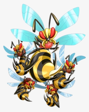 Flaming Killer Bee Transparent - Illustration