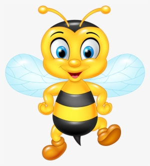 Bee Clipart Transparent Background - Cartoon Bee