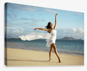 Hawaii, Oahu, Lanikai Beach, Beautiful Female Ballet - Posterazzi Hawaii Oahu Lanikai Beach Beautiful Female