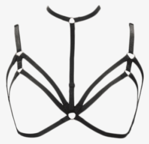 Harness Bra Bondage Layered Body Jewelry Necklace - Bondage Png