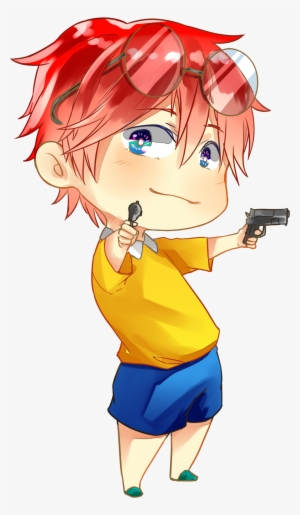 biohazard clipart gamer pencil and in color biohazard - red haired boy anime