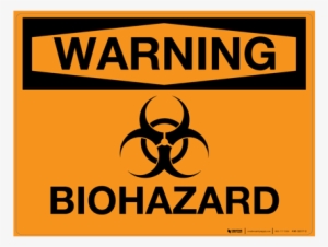 Warning - Biohazard - Wall Sign - Use Gloves And Mask