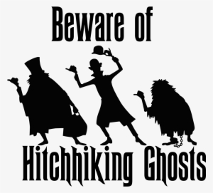 Beware Of Hitchhiking Ghosts Decal - Beware Of Hitchhiking Ghosts